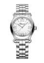 Stainless Steel and Diamond Happy Sport Watch 30mm