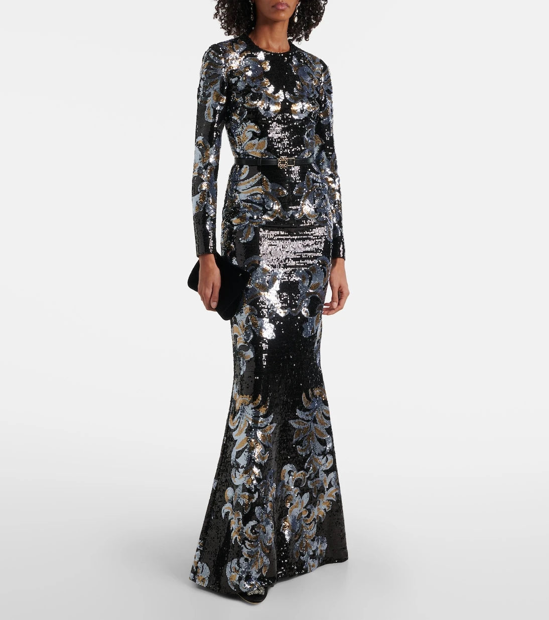 Elie Saab - Printed sequined gown