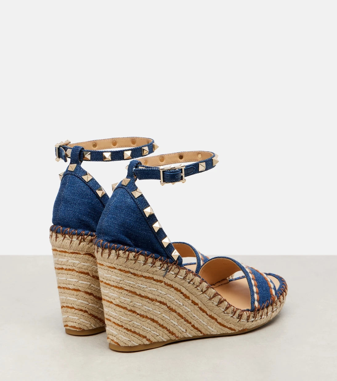 Valentino Garavani - Rockstud Double 105 espadrille wedges