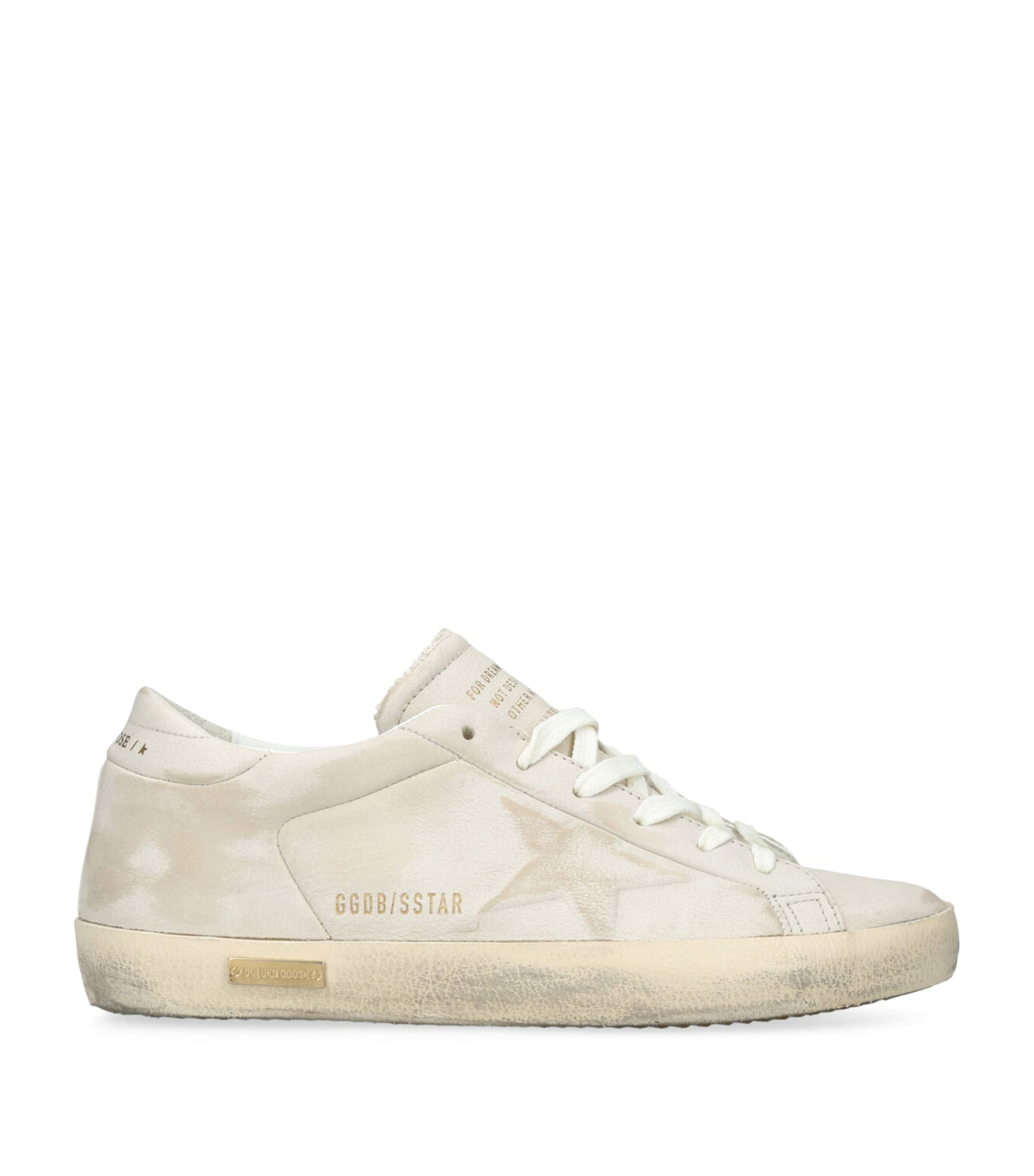 Beige Leather Super-Star Sneakers