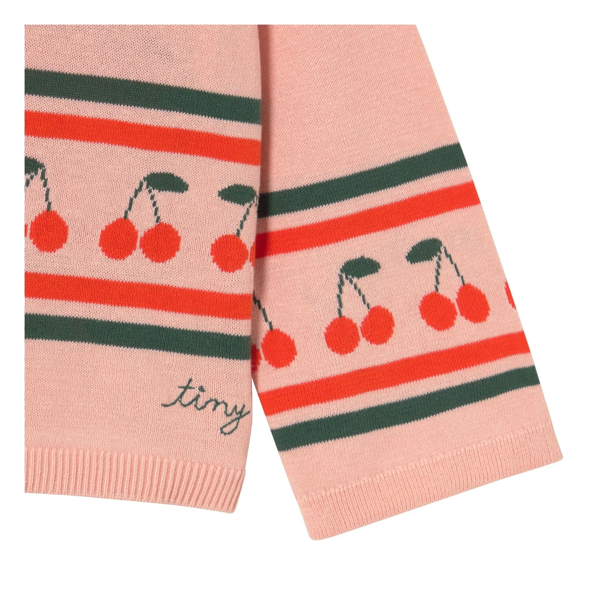 Tinycottons - Polo Cerises Maille | Pink