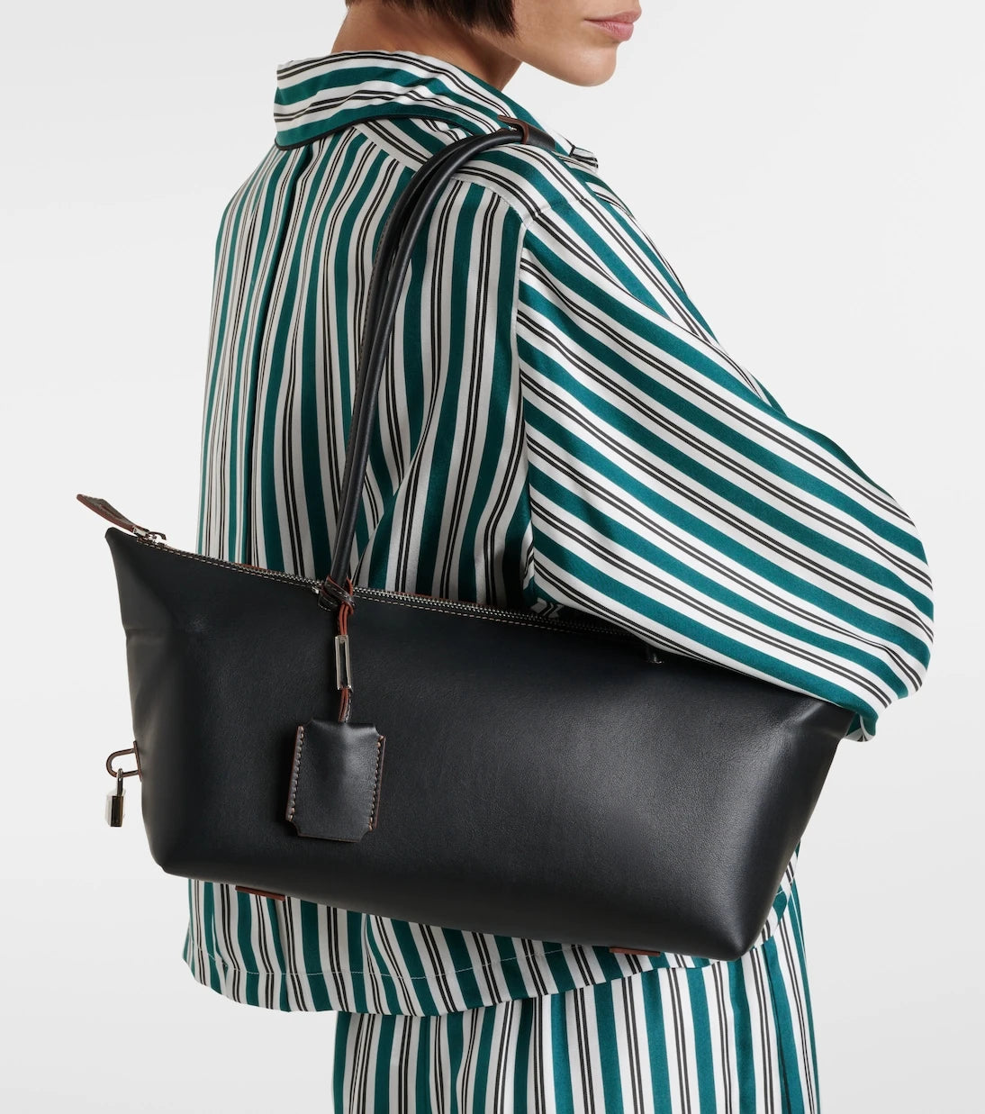 Max Mara - Holdall Small leather tote bag