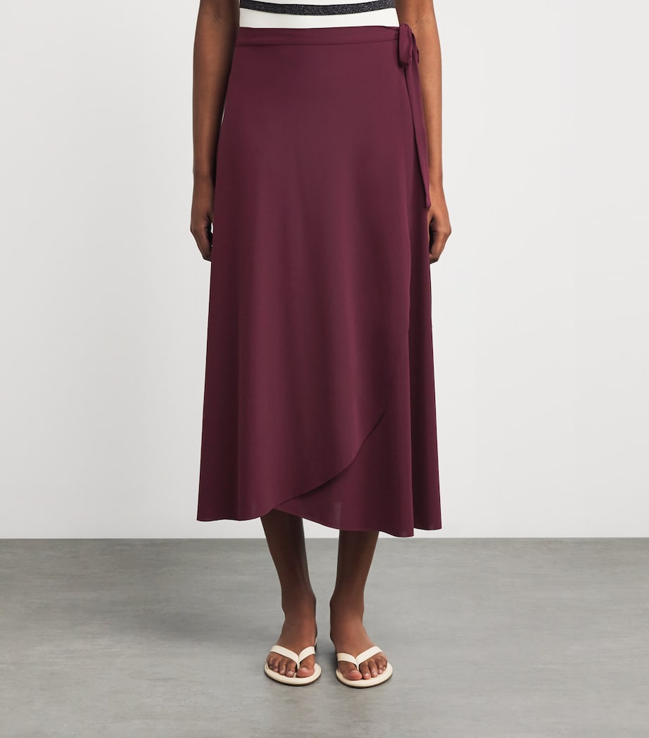 Eres Burgundy Julieta Wrap Maxi Sarong