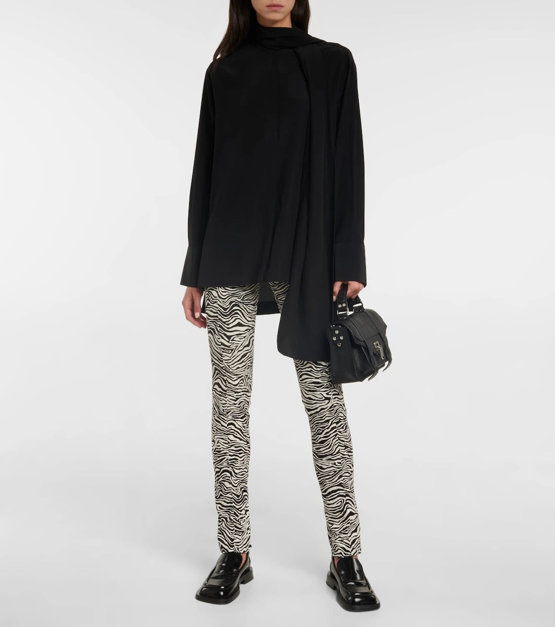 Proenza Schouler - Zebra jacquard skinny pants