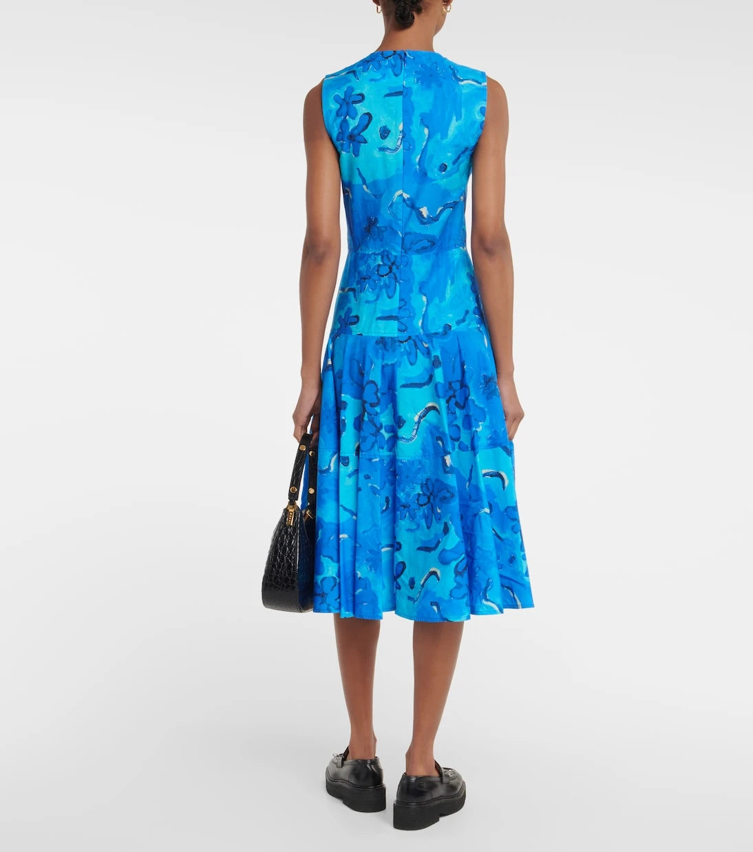 Marni - Printed cotton midi dress