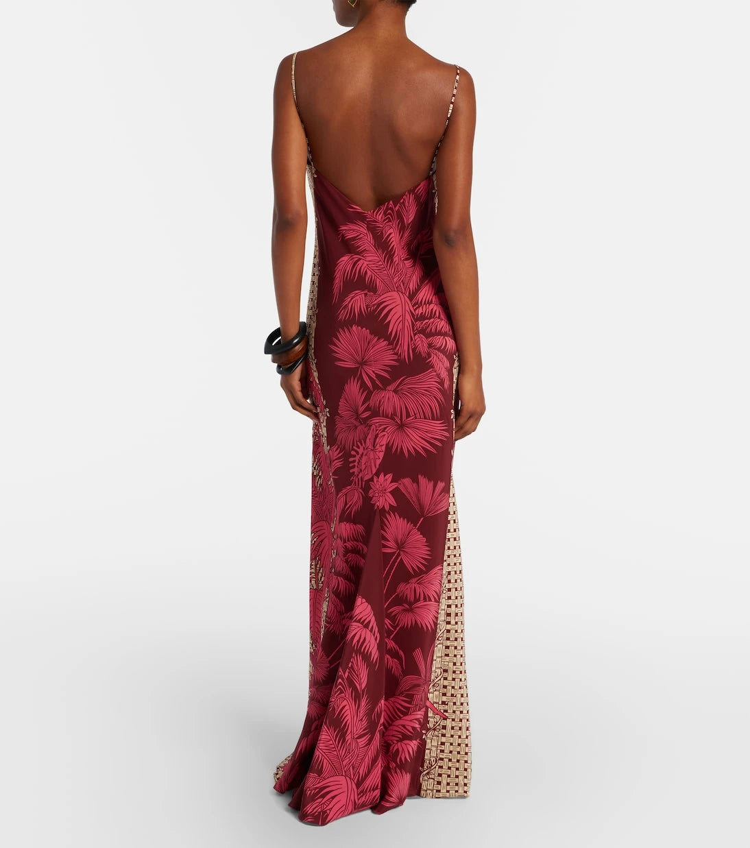 Johanna Ortiz - Printed silk slip dress