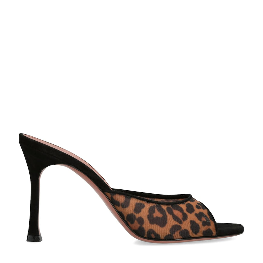 Mesh Leopard Print Alexa Mules 95