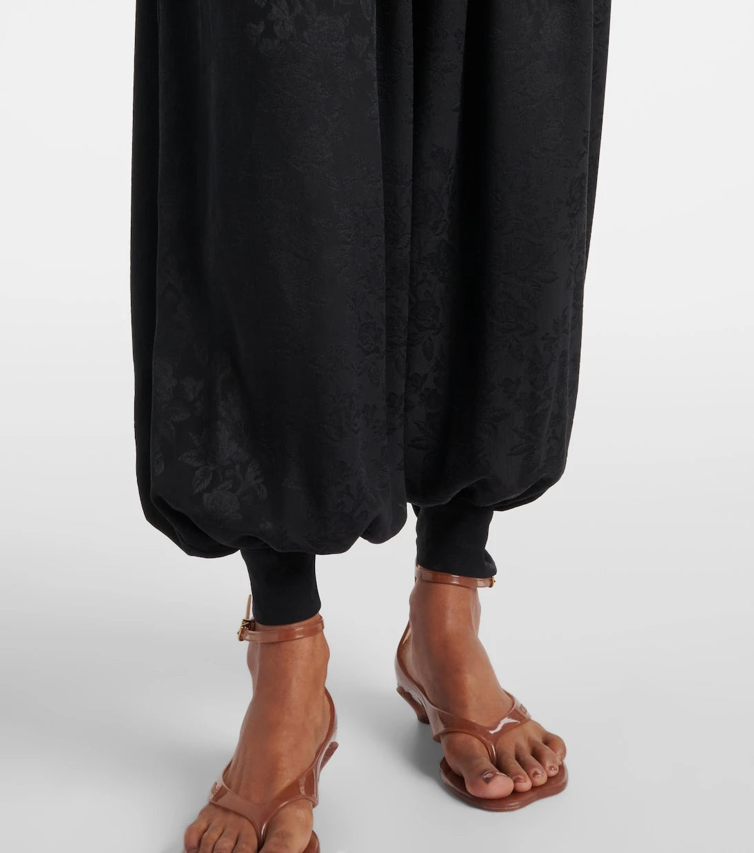 Chloé - Silk jacquard wide-leg pants