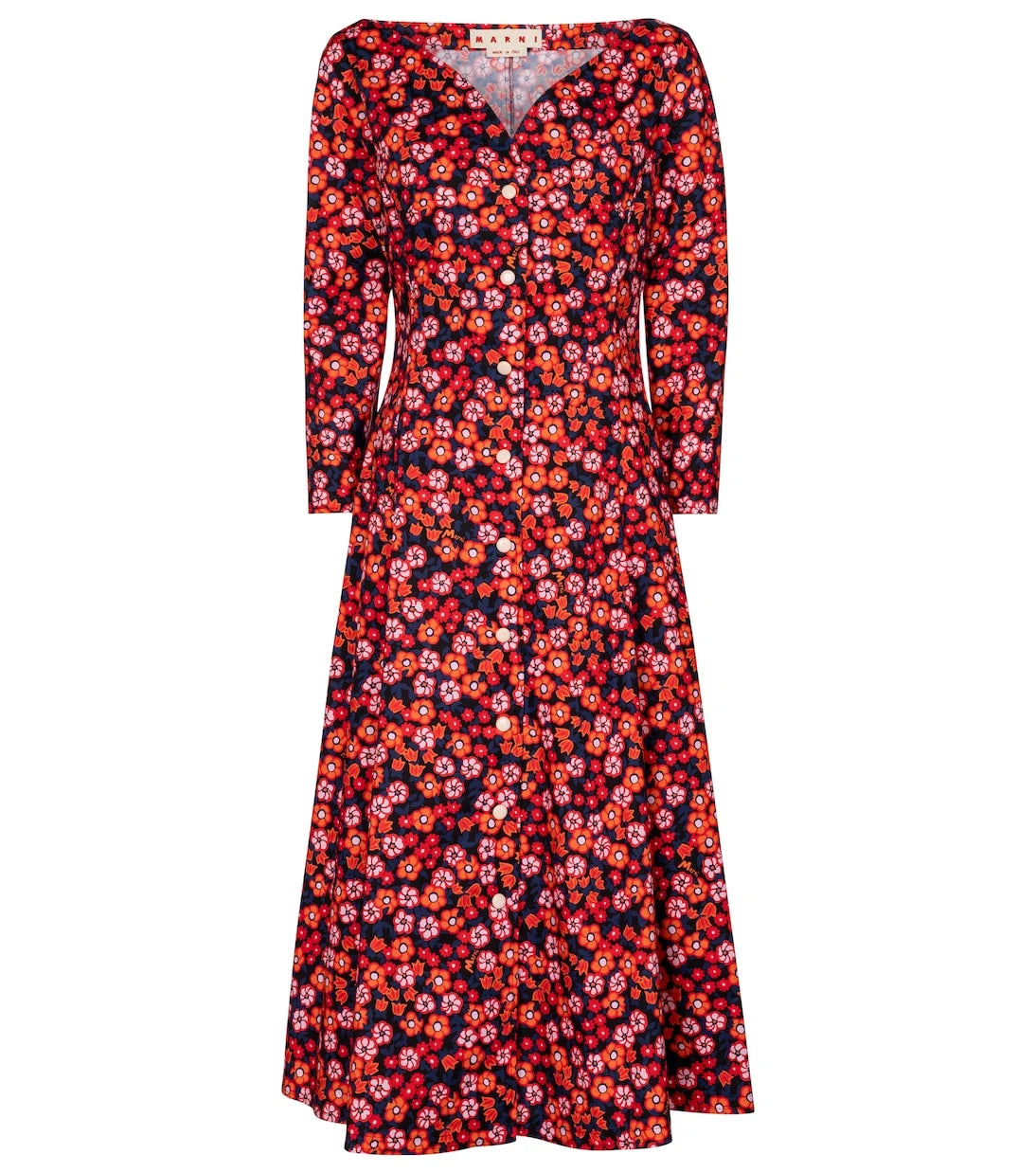 Marni - Floral cotton midi dress