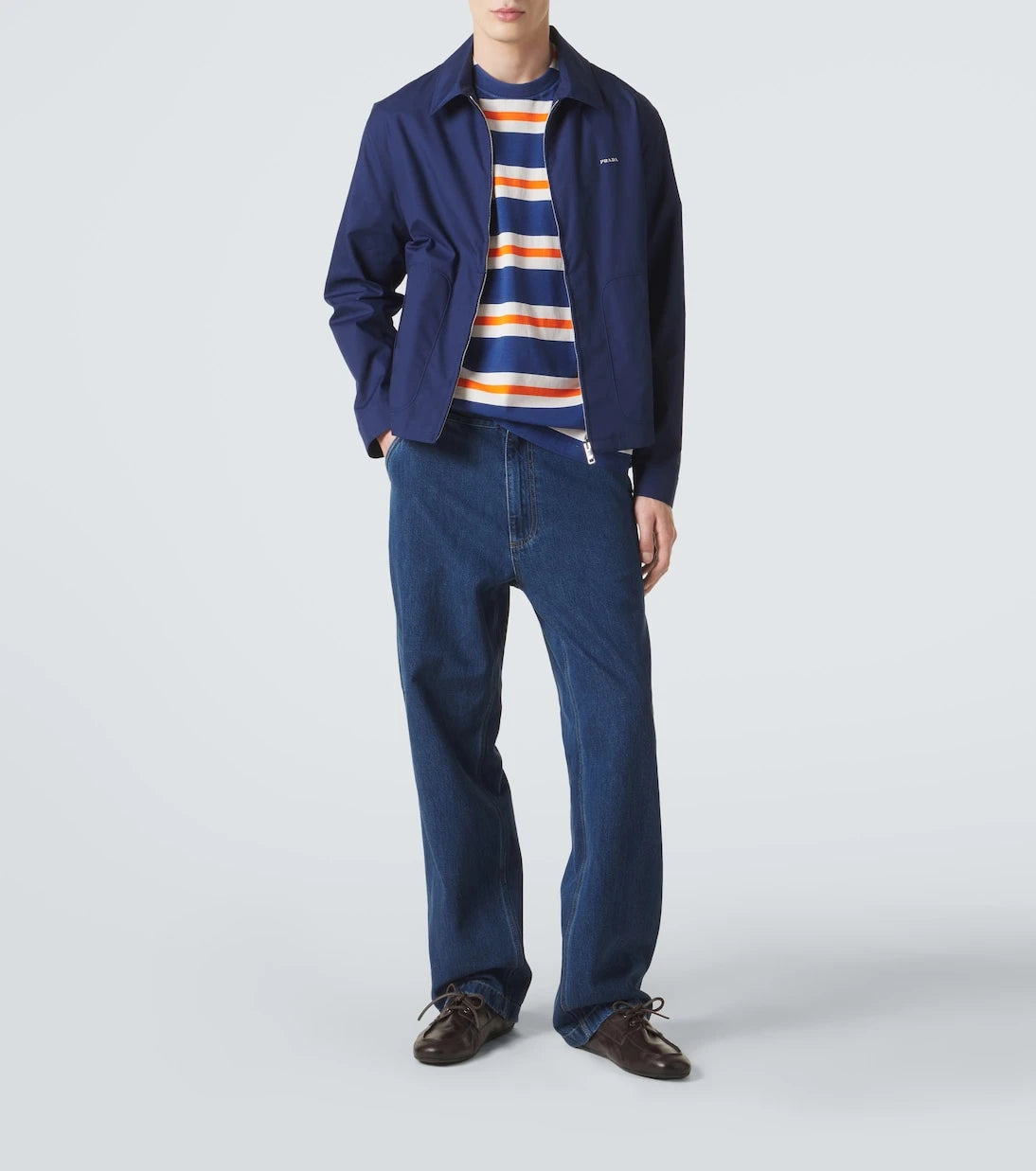 Prada - Shuffle leather boat shoes