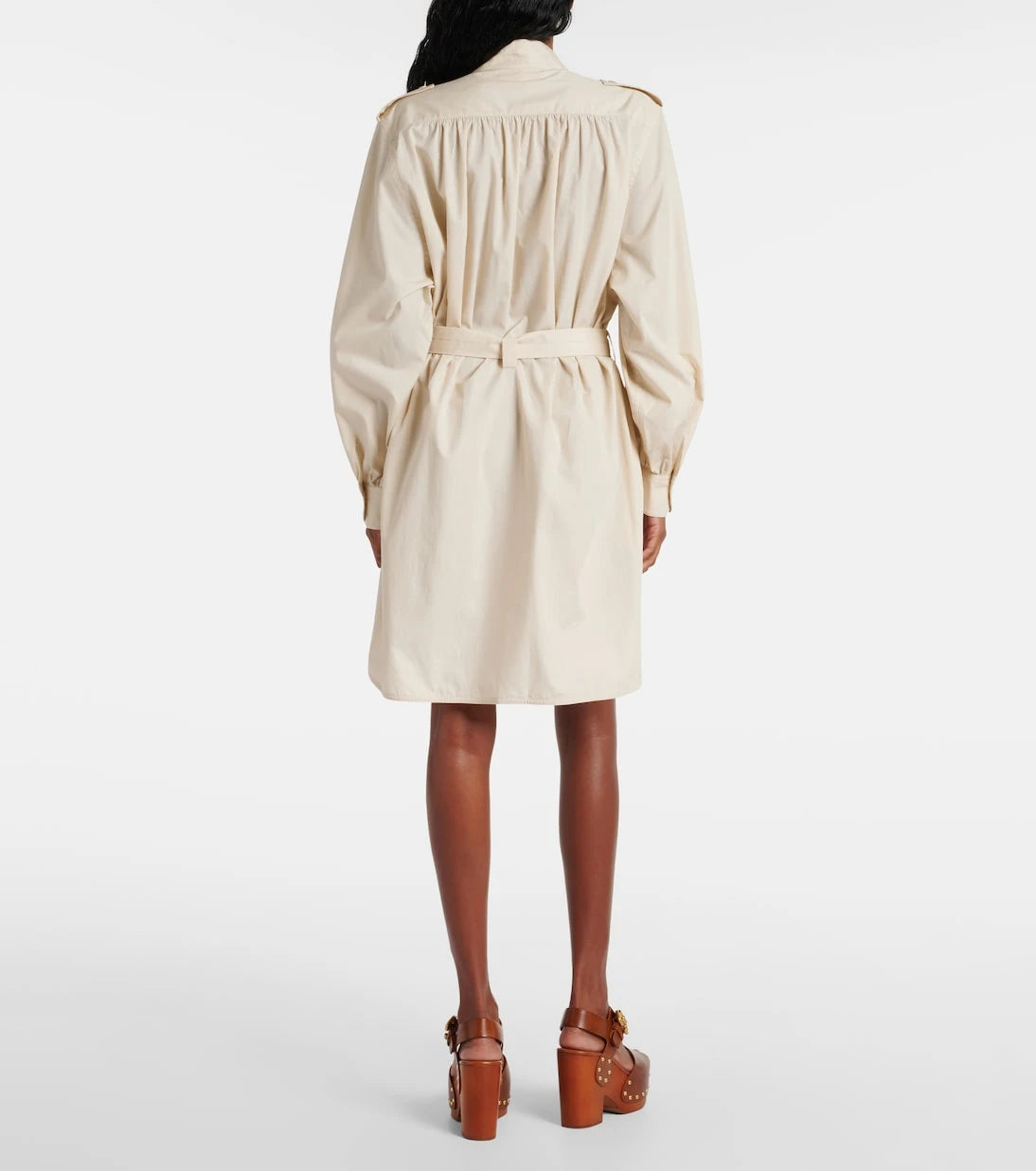 Chloé - Belted cotton midi dress