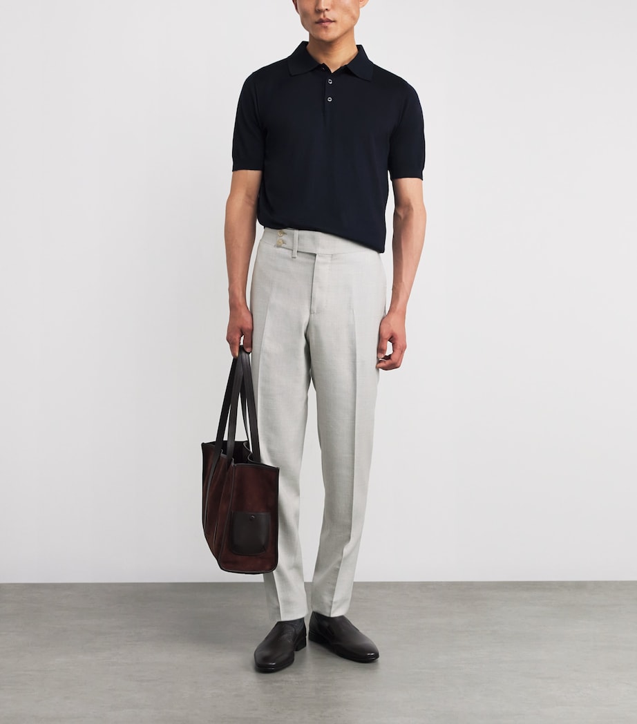 Wool-Silk-Linen Trousers