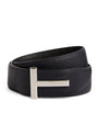 Leather Reversible T Ridge Belt