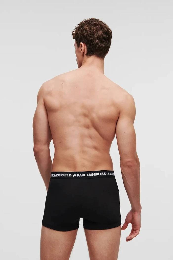 Karl Lagerfeld pamuklu elastan erkek boxer 3'lü