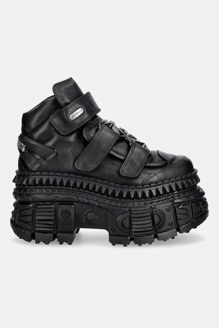 New Rock CRUST NEGRO NEGRO, TANK CASCO kadın deri ayakkabı