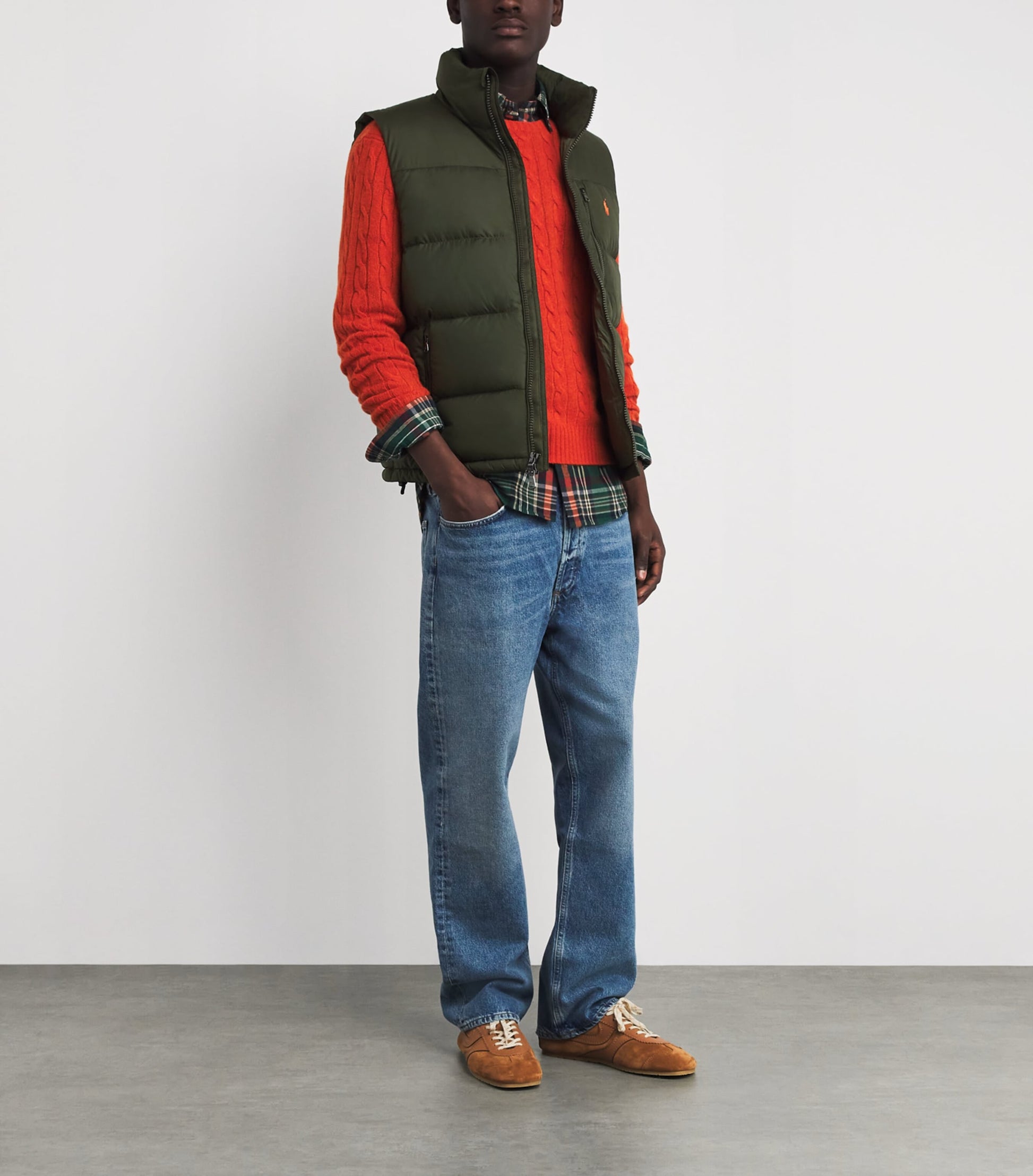 Polo Ralph Lauren Green Down Gorham Gilet