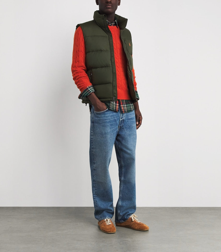 Polo Ralph Lauren Green Down Gorham Gilet