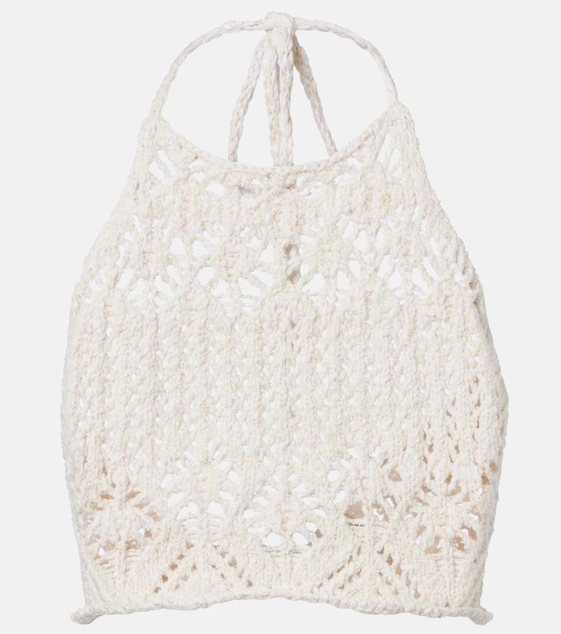 Alanui - Lagoon Romance cotton-blend crochet crop top
