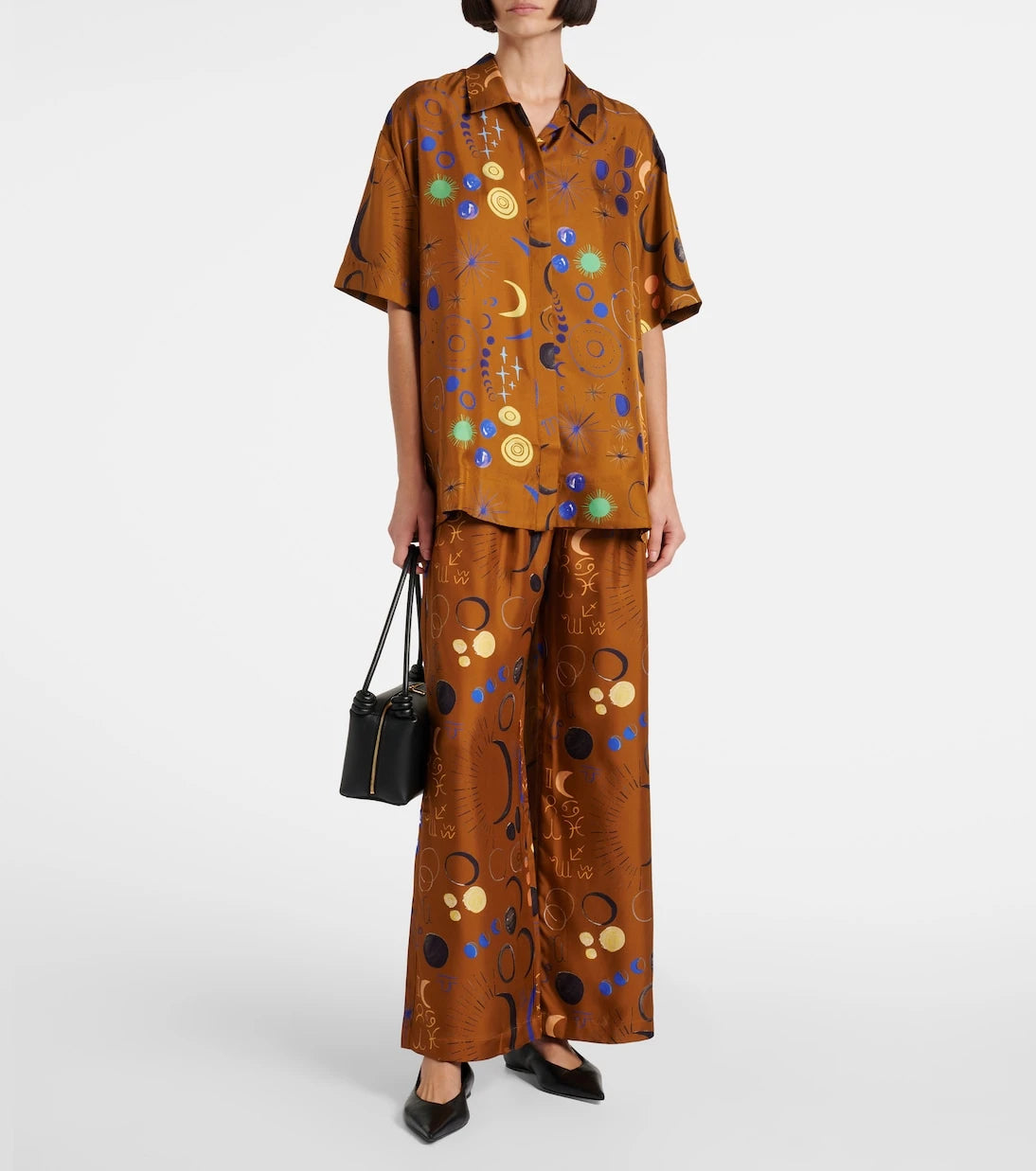 Asceno - Montauk printed silk twill shirt