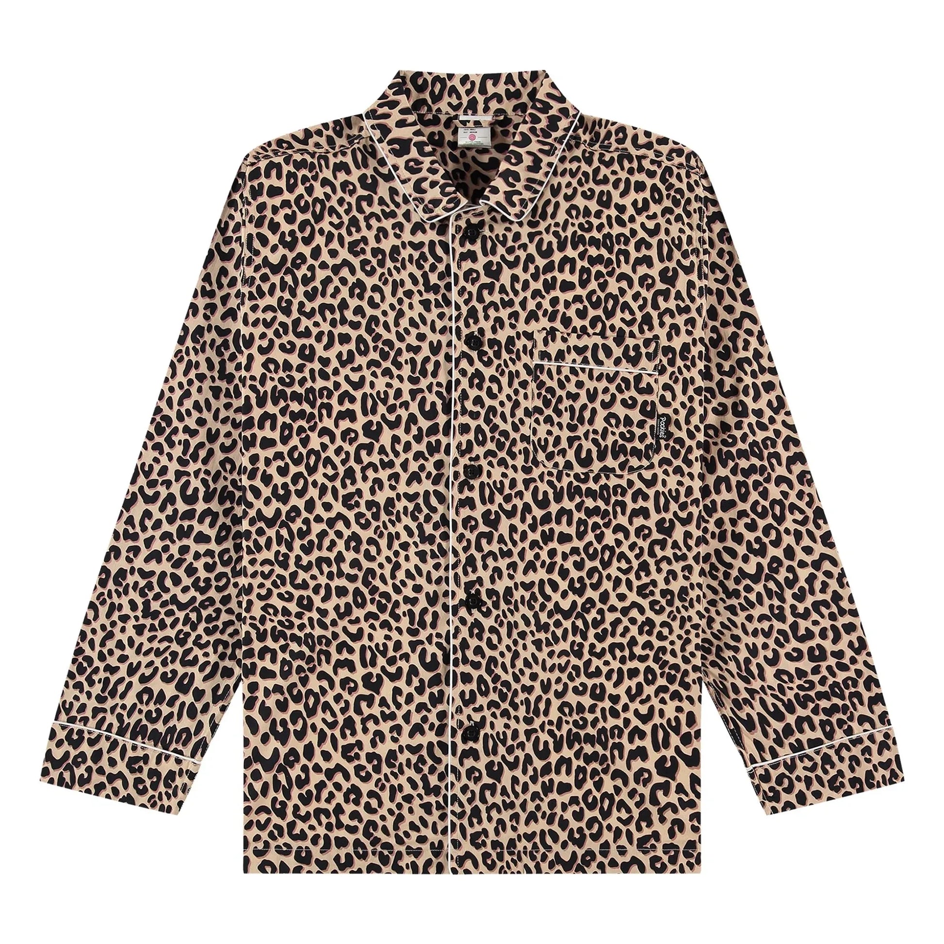 Pockies - Leopard Pyjama Shirt | Beige