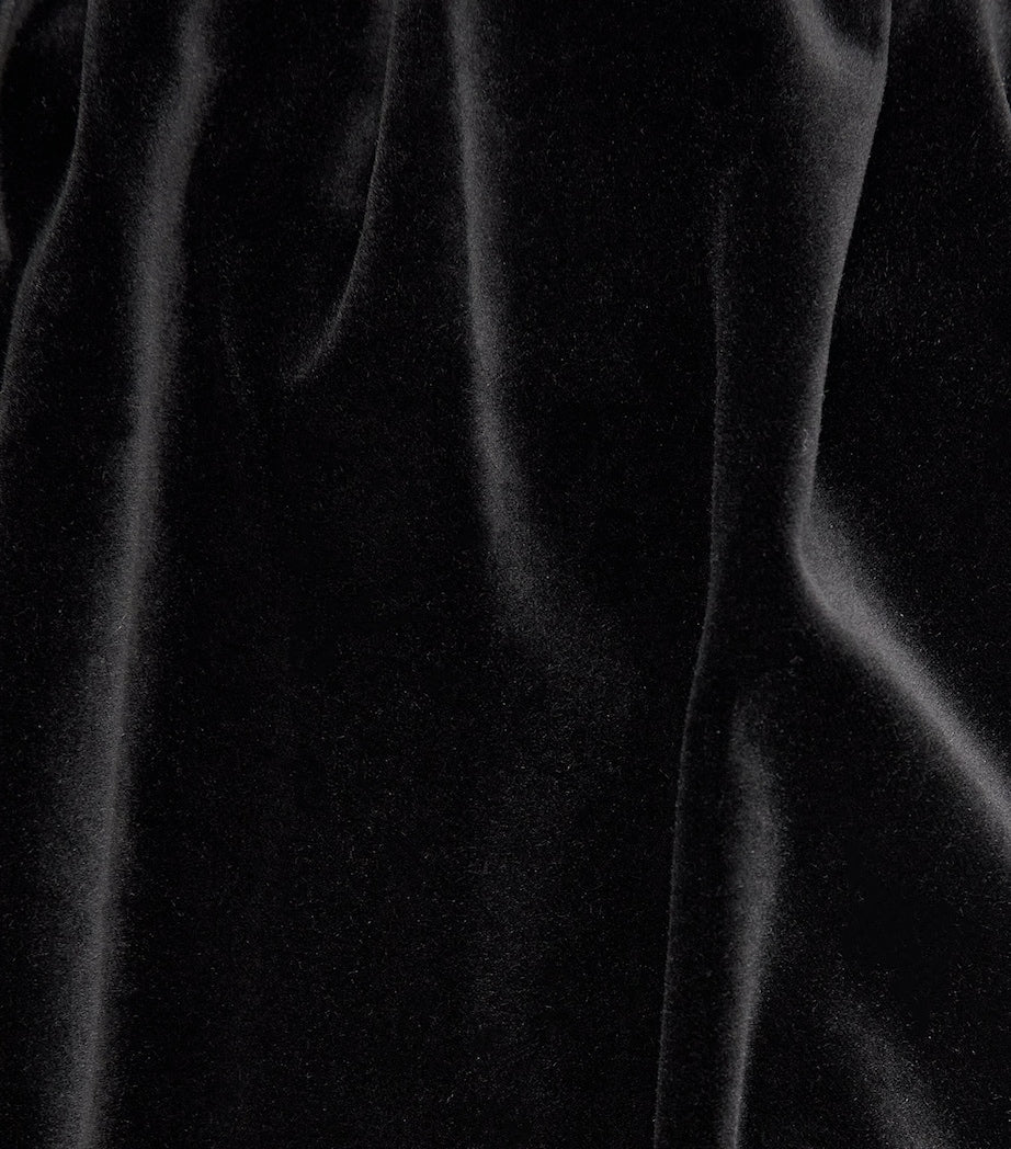 Velvet Off-The-Shoulder Gown BLACK