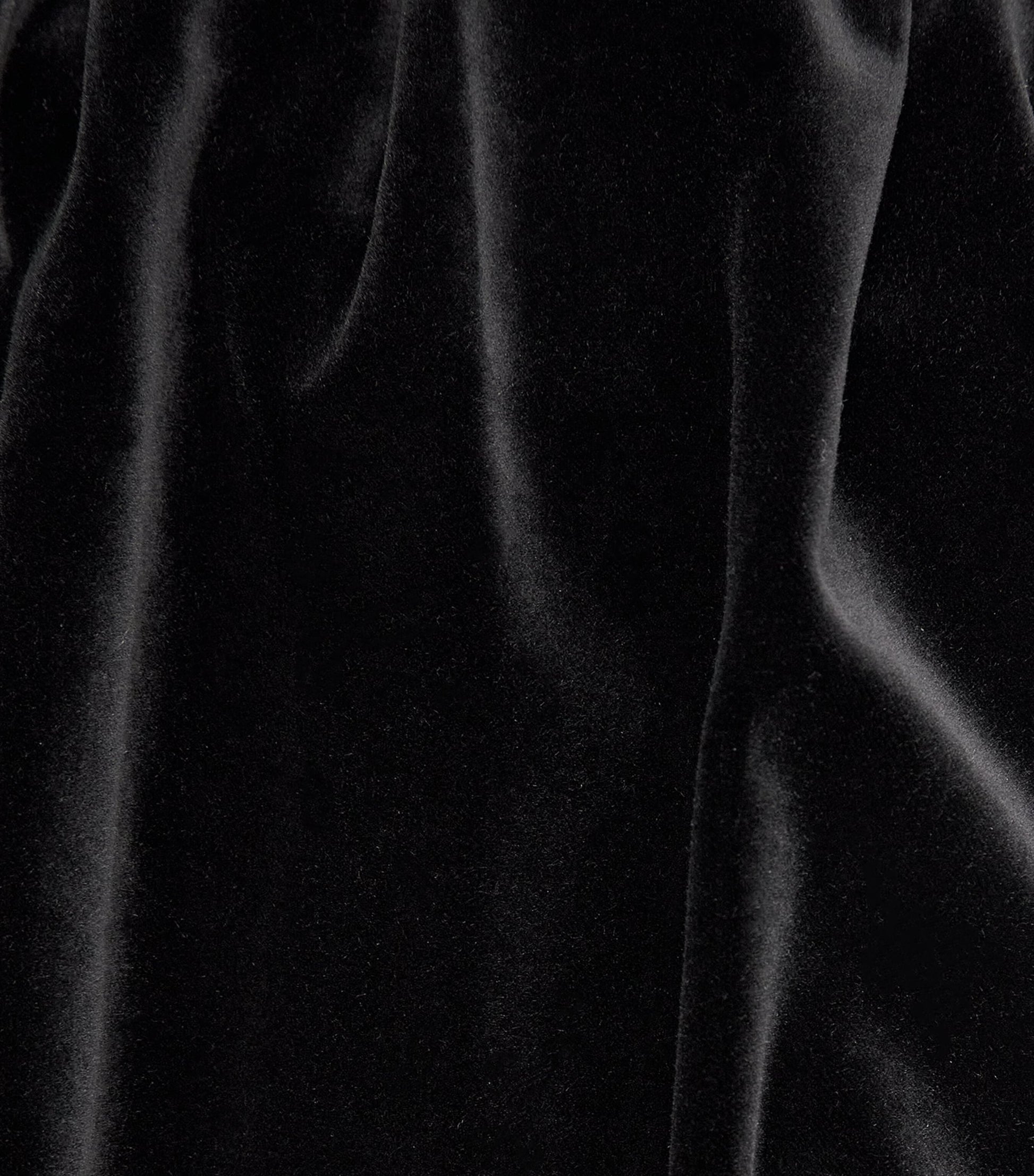 Max Mara Black Velvet Off-The-Shoulder Gown