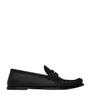 Saint Laurent Black Leather Laurent Loafers