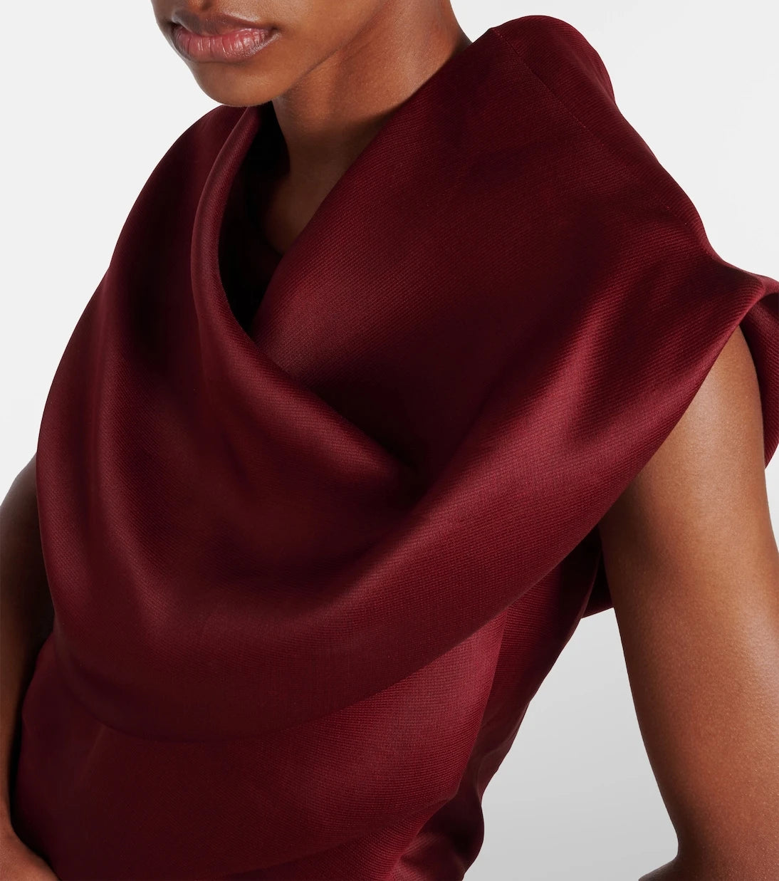 Khaite - Luola draped silk top