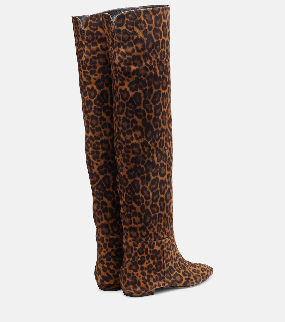 Gianvito Rossi - Leopard-print suede knee-high boots