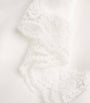Gilda & Pearl Ivory Silk Lace-Trim In My Boudoir Long Robe