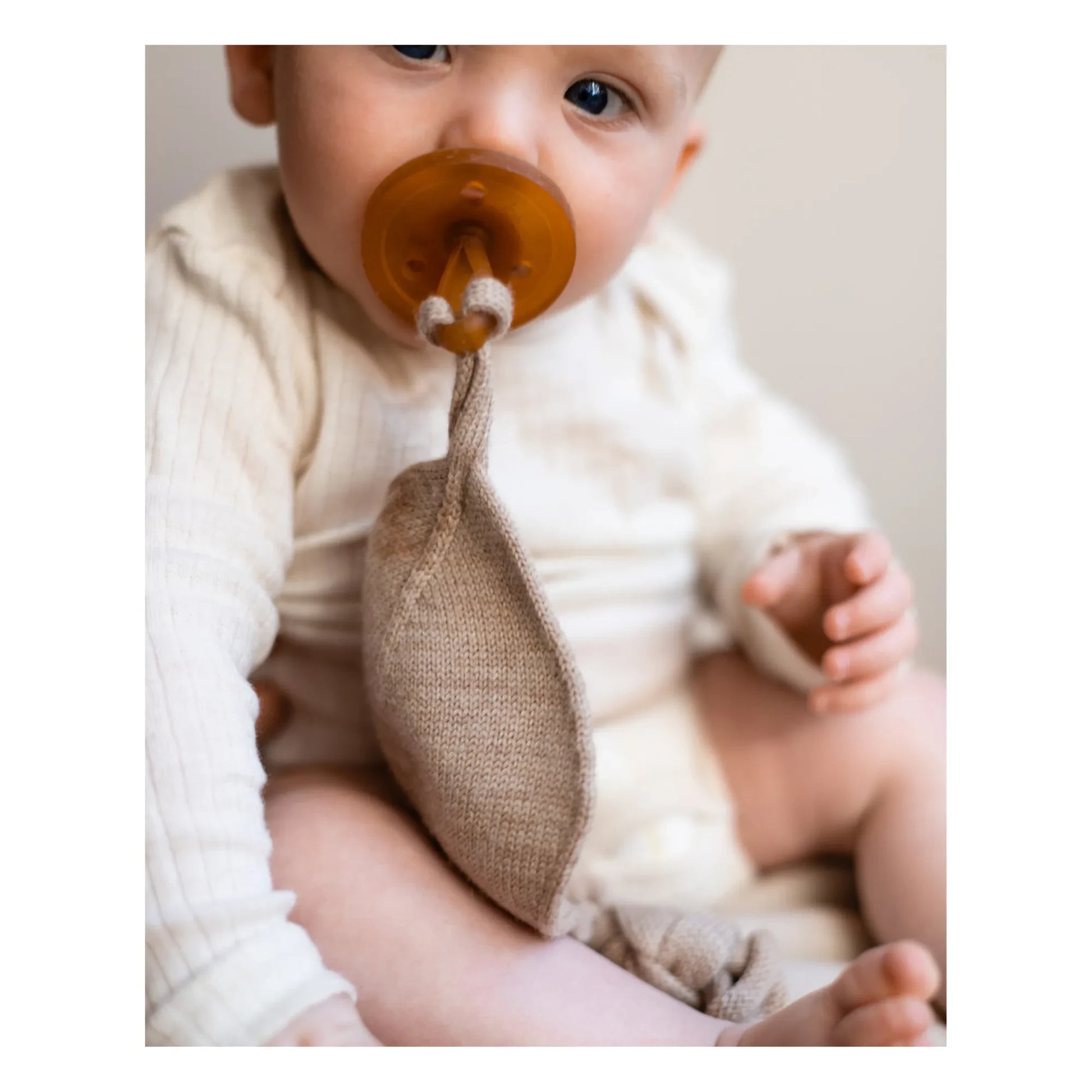 Hvid - Merino Wool Dummy Chain | Beige