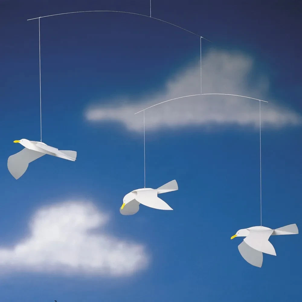 Flensted - Bird Mobile | White