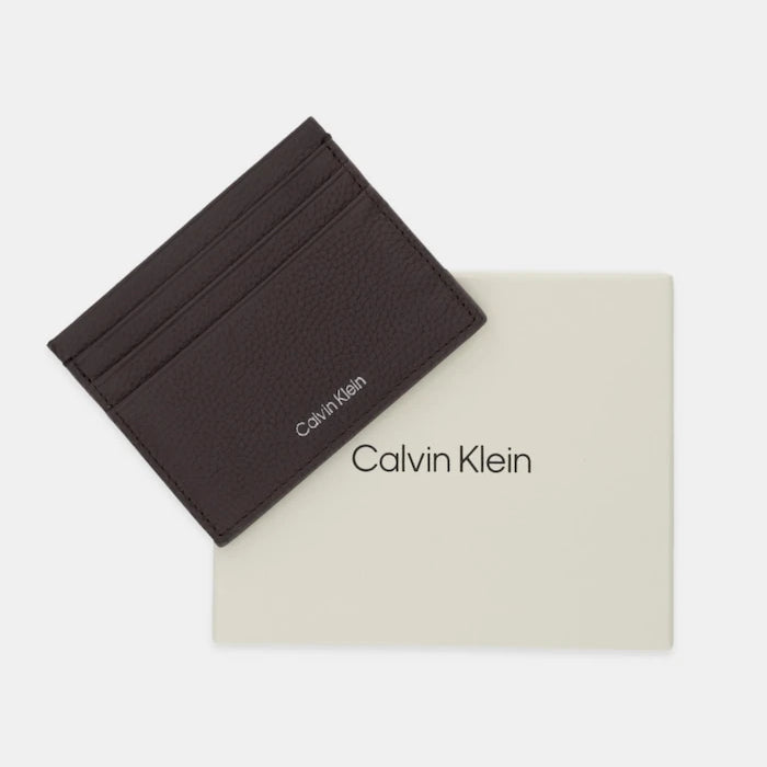 Кожен калъф за карти Calvin Klein
