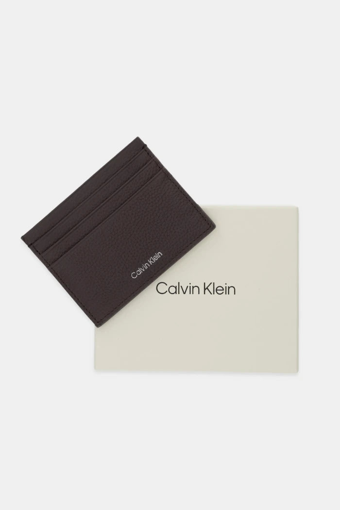 Кожен калъф за карти Calvin Klein