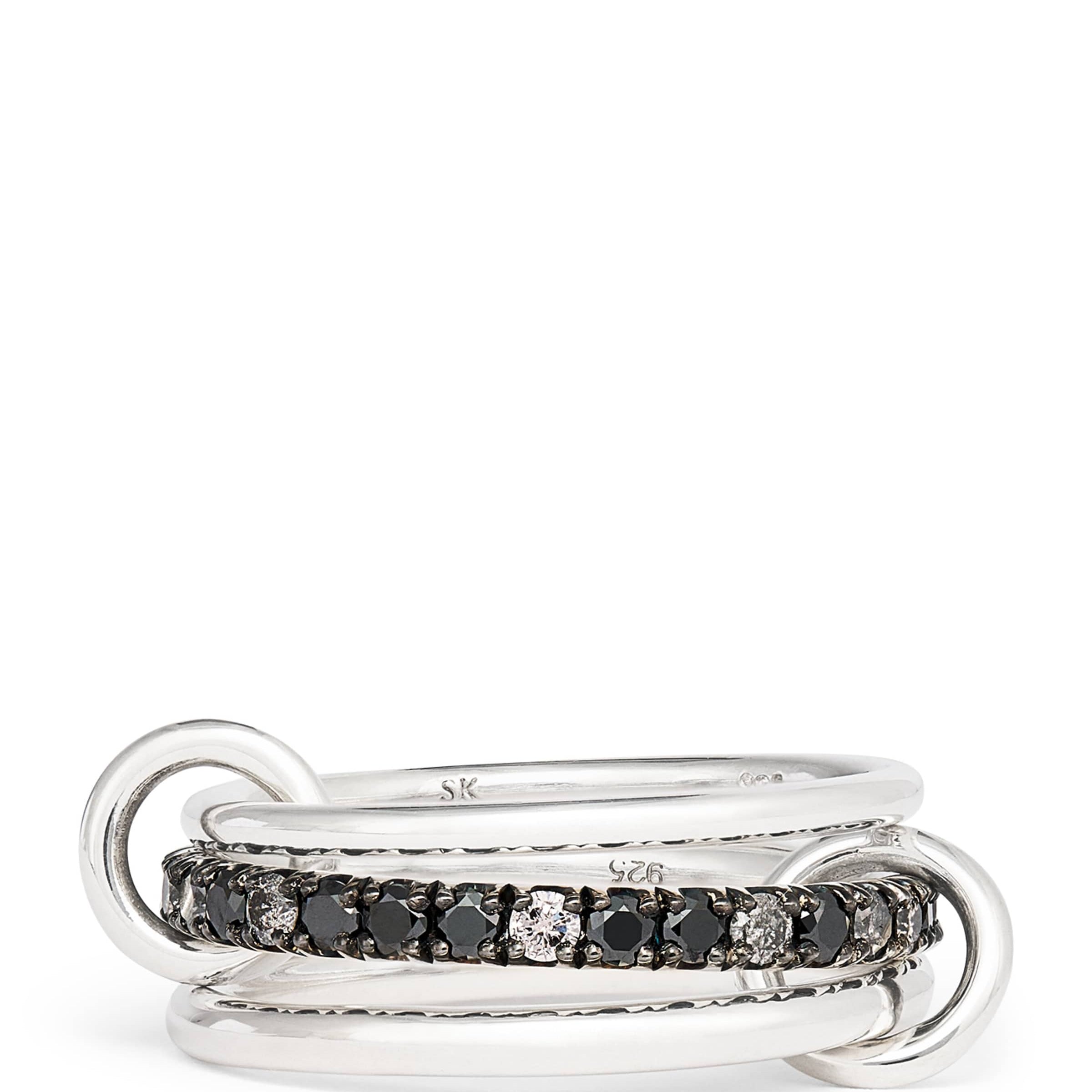 Sterling Silver and Diamond Ring