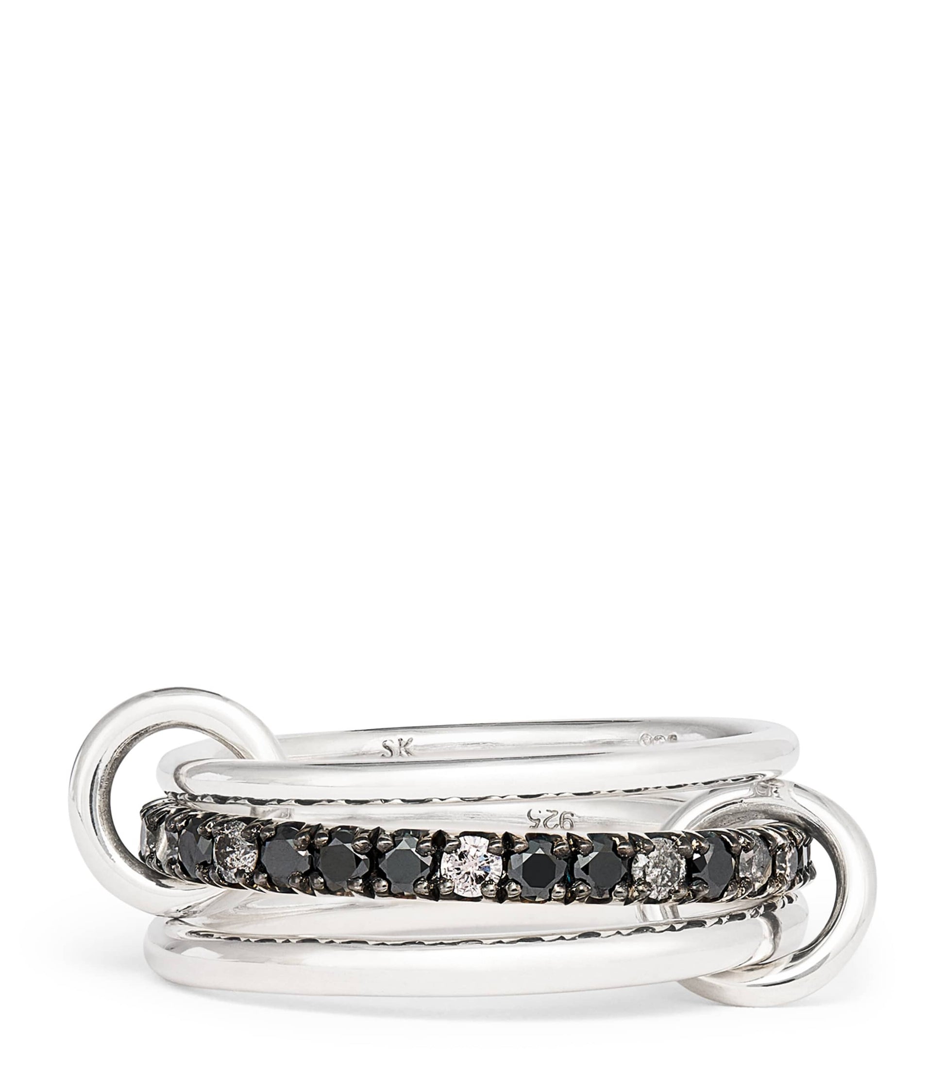Sterling Silver and Diamond Ring