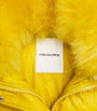 Yves Salomon Yellow Down-Fur Technical Puffer Jacket (60cm)