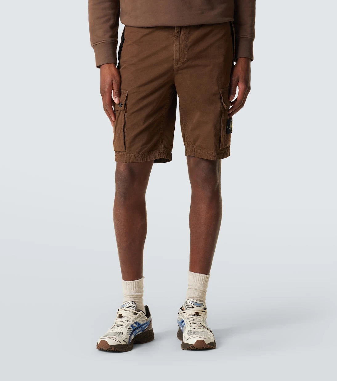 Stone Island - Compass cotton canvas cargo shorts
