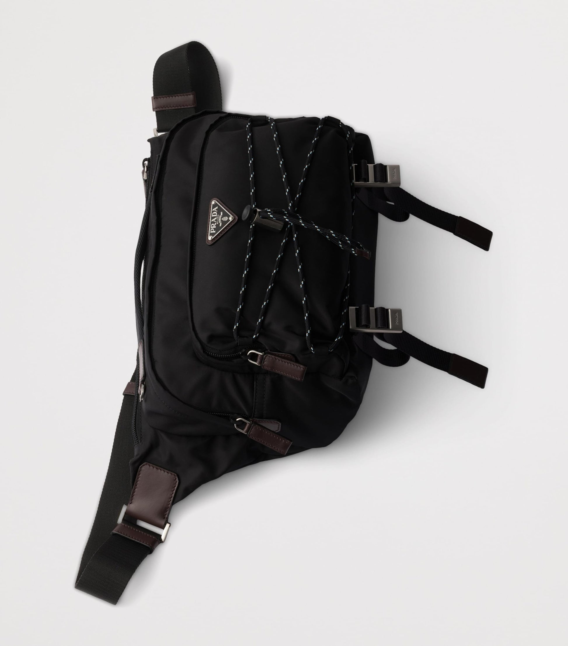 Prada Re-Nylon and Leather Shoulder Bag