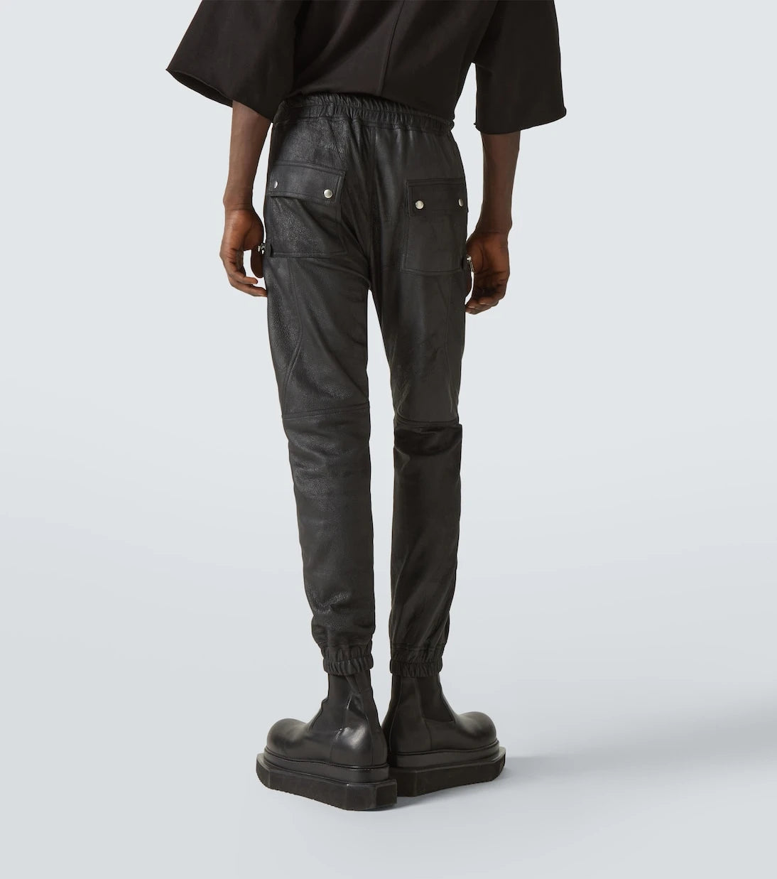 Rick Owens - Bauhaus leather cargo pants