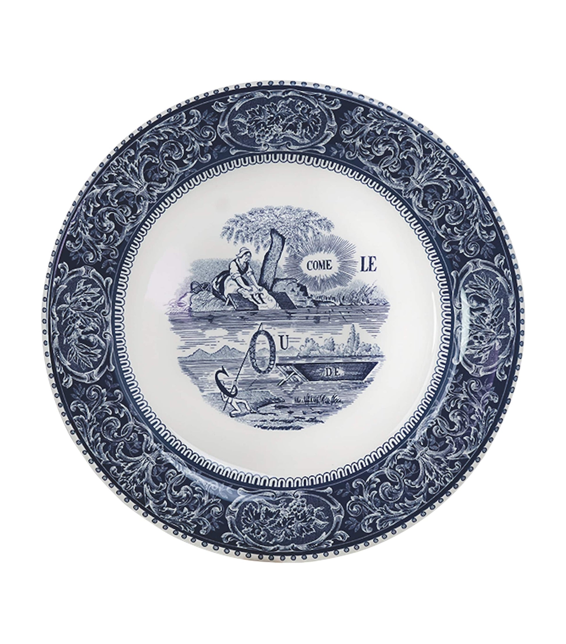 Set of 6 Ceramic Dépareillé Dinner Plates (27cm)
