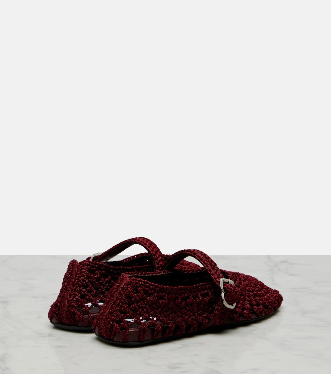 Alaïa - Satin cord Mary Jane flats