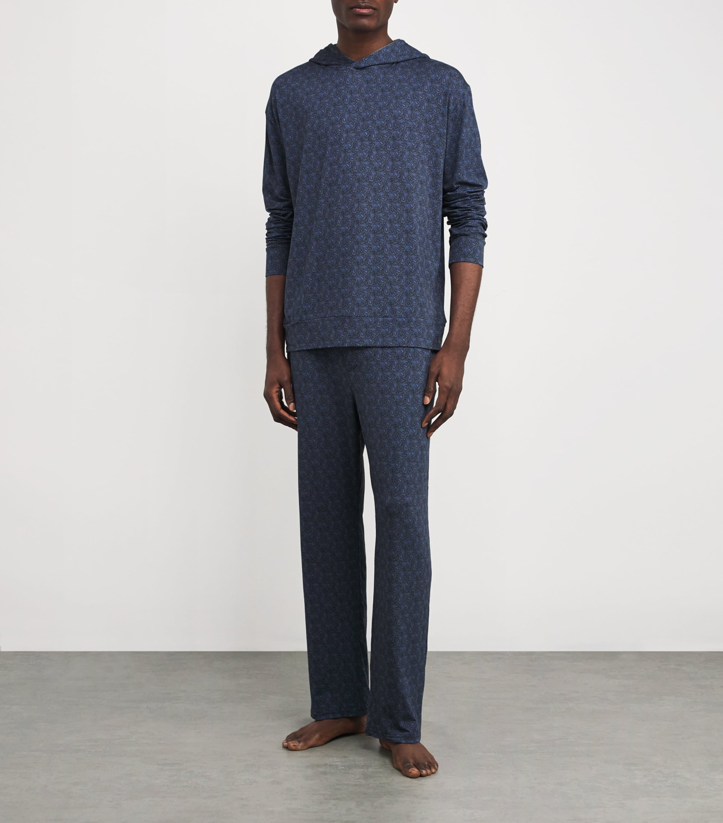 Modal Paisley Henry Hoodie