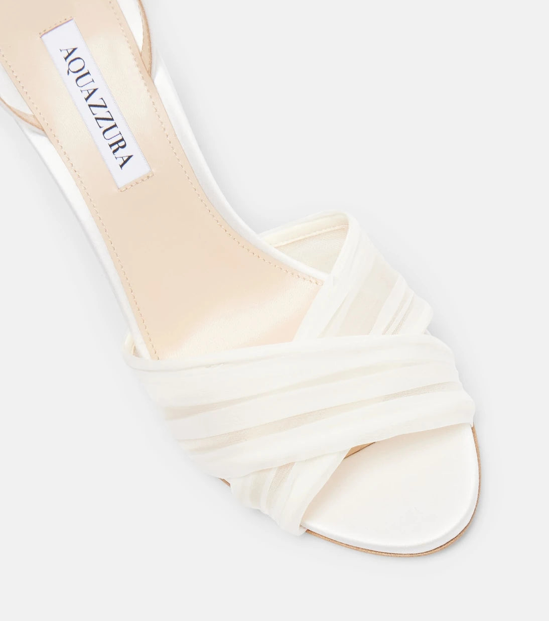 Aquazzura - Voile satin and chiffon sandals