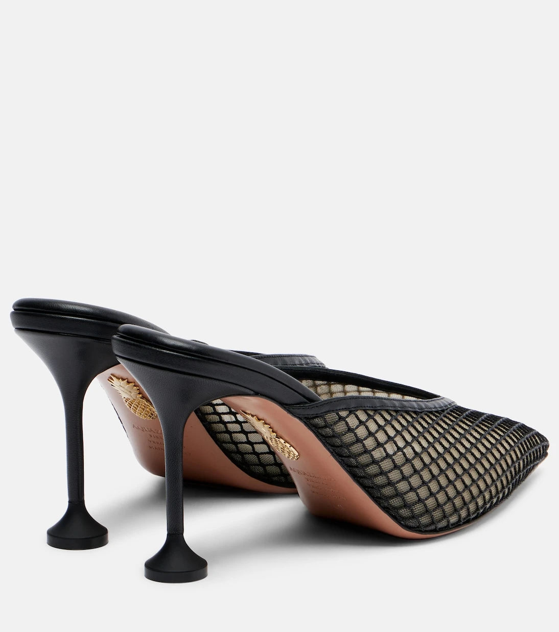Aquazzura - Bisous 85 mesh mules