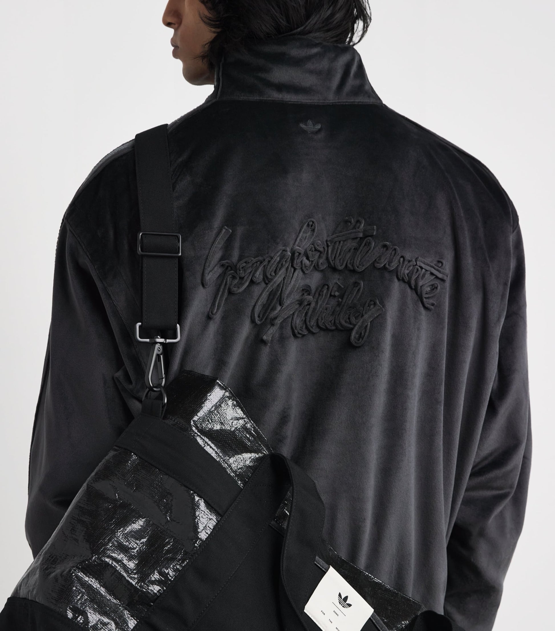 Black Originals x Song for the Mute Velvet Track Jacket