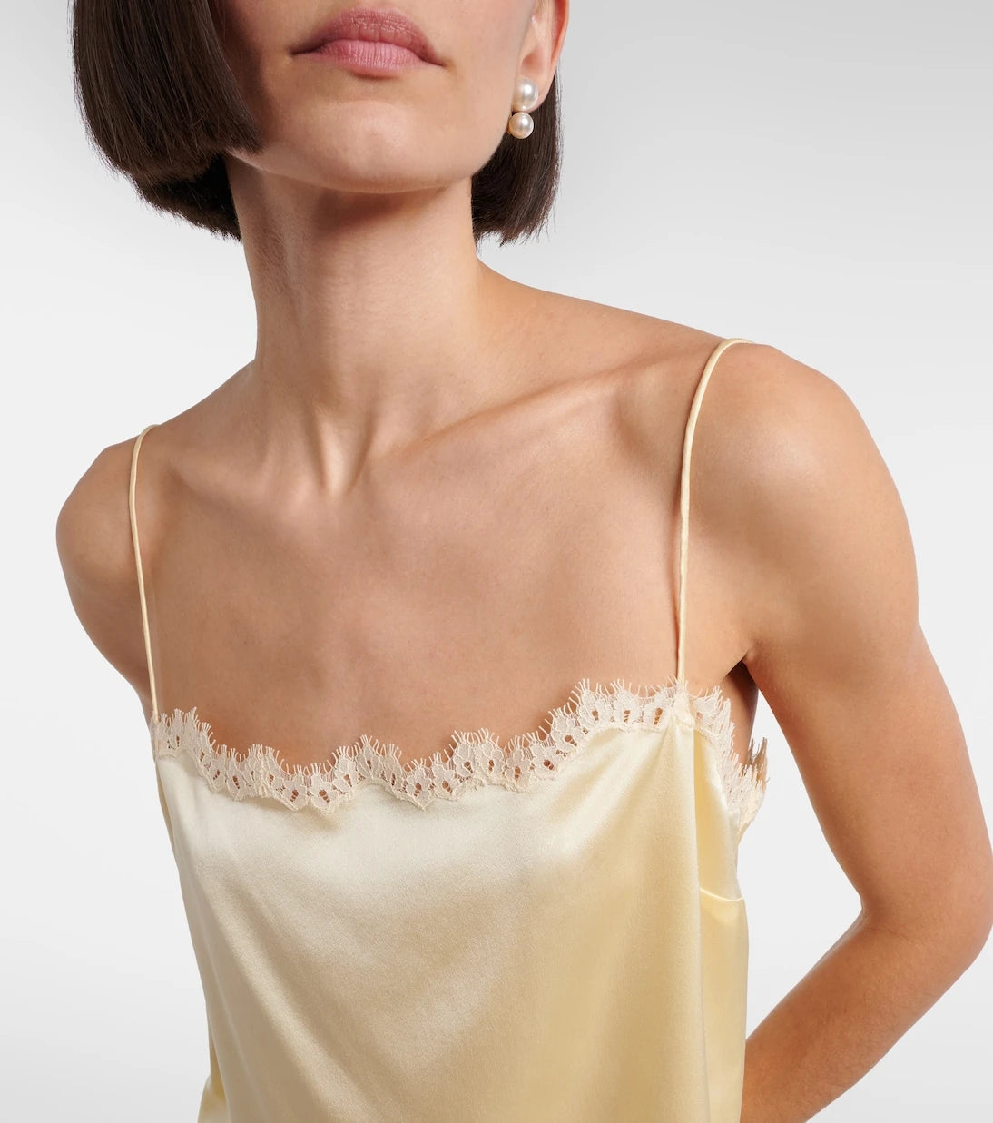 Dôen - Loure lace-trimmed silk camisole