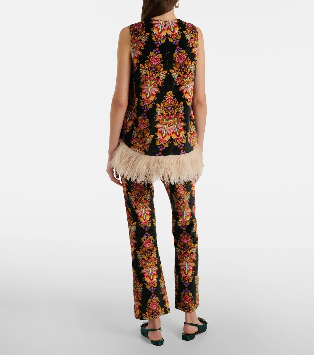 La DoubleJ - 24/7 printed cropped cotton flared pants