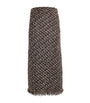Fabiana Filippi Black Tweed Sequin Maxi Skirt