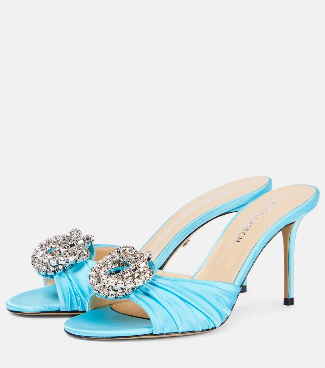 Mach & Mach - Galaxy embellished tulle mules